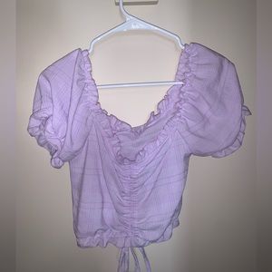 Purple crop top